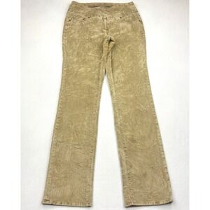 JAG Jeans Pants Womens 8 Tan Beige Pull On High Rise Straight Corduroy J2115368